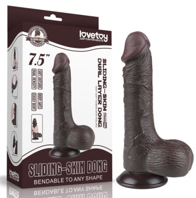 Dildo Deslizante Negro 7.5&uml;