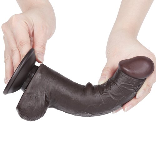 DILDO RECTO PIEL DESLIZANTE 20CM